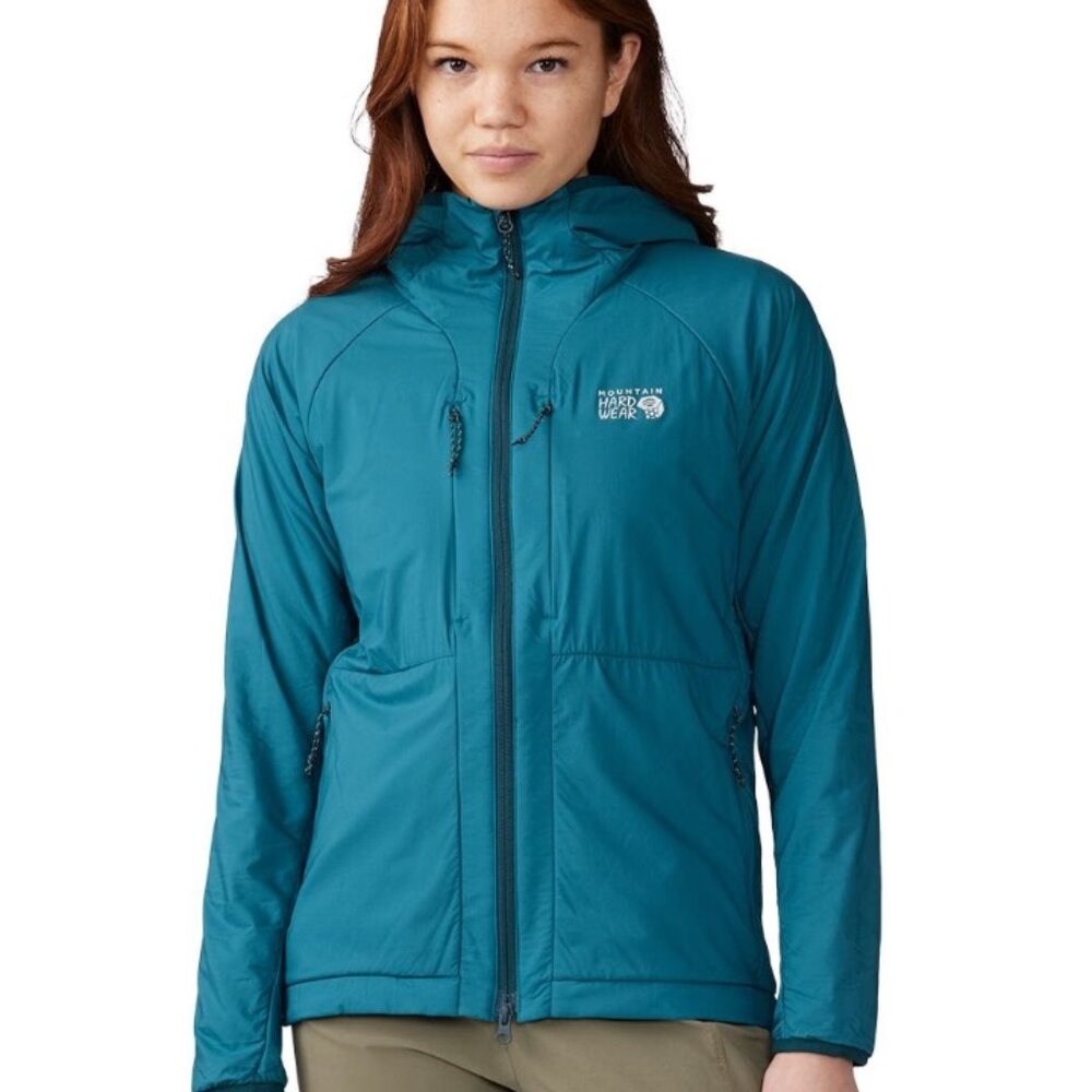 Women’s Mountain Hardwear Kor Airshell Warm Hoody | XL | Teal